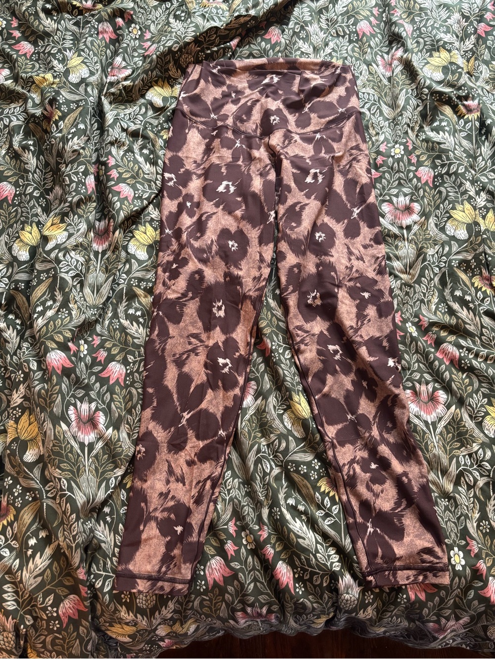 Aerie Real Me Leggings - Brown Print